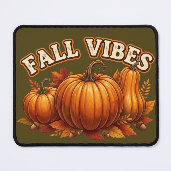 Item preview, Fall Vibes Pumpkins Autumn Leaves Seasonal Design designed and sold by TrackinDaTrends.
