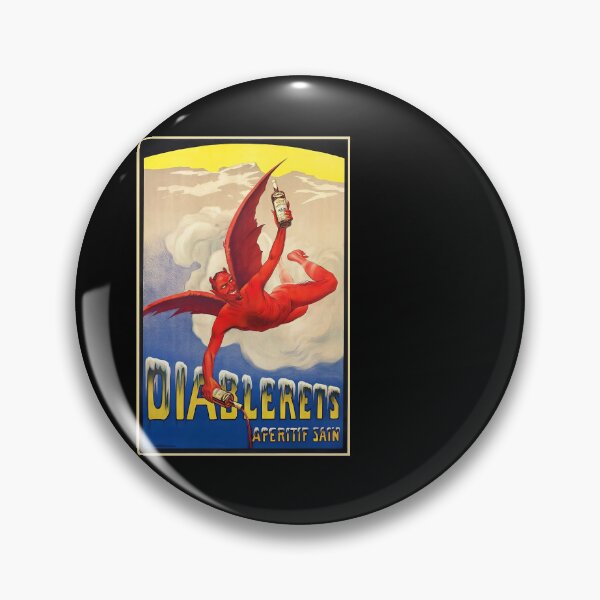 Item preview, Vintage Diablerets Aperitif Devil Poster designed and sold by TeeARTHY.