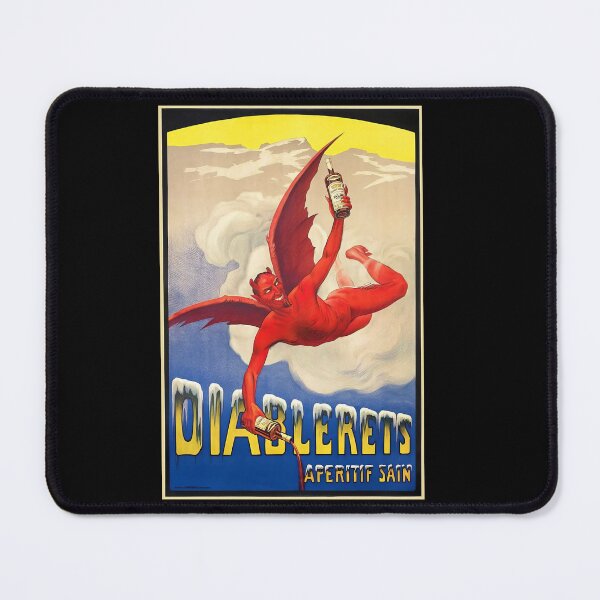 Item preview, Vintage Diablerets Aperitif Devil Poster designed and sold by TeeARTHY.