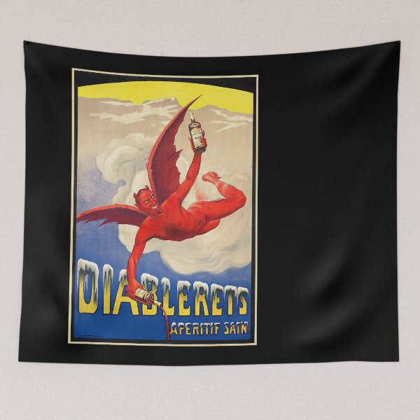 Item preview, Vintage Diablerets Aperitif Devil Poster designed and sold by TeeARTHY.