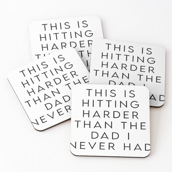 Item preview, Hit Harder - Black Text designed and sold by BSDMNT.