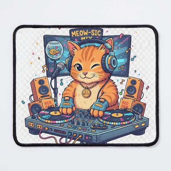 Item preview, DJ Kitty Cat: Meow-sic Turntable Master designed and sold by magafadu.