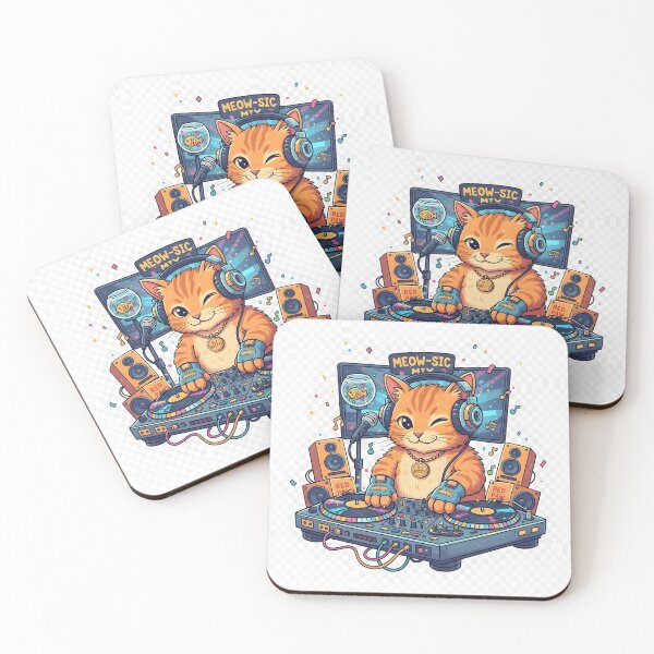 Item preview, DJ Kitty Cat: Meow-sic Turntable Master designed and sold by magafadu.