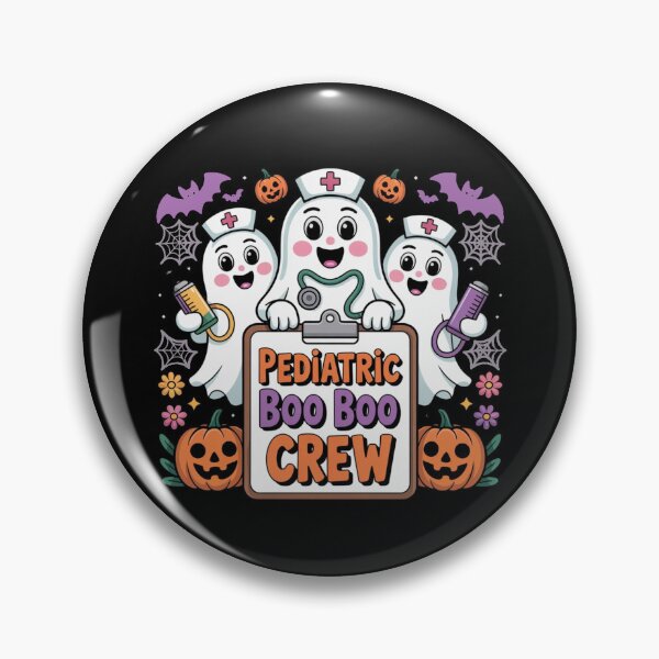 Item preview, Pediatric Nurse Boo Boo Crew Ghost Nurse Halloween Costume designed and sold by Dabbing Turtle Designs.