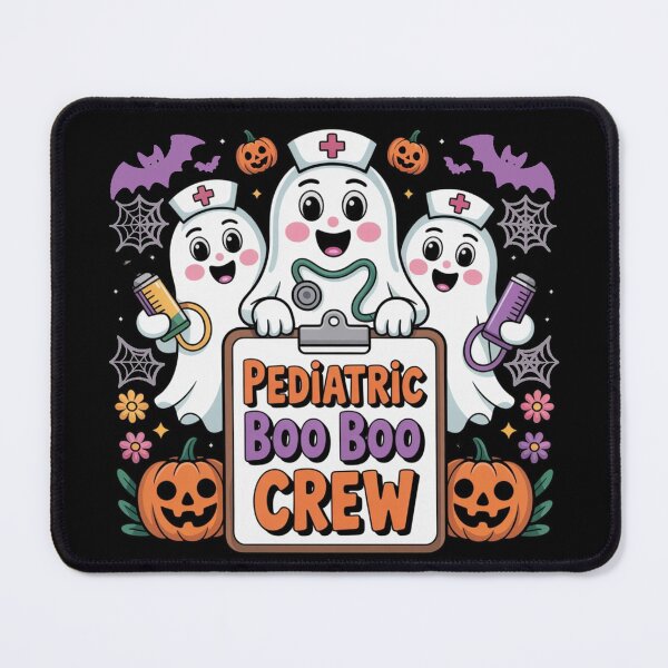 Item preview, Pediatric Nurse Boo Boo Crew Ghost Nurse Halloween Costume designed and sold by Dabbing Turtle Designs.