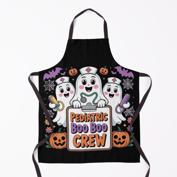Item preview, Pediatric Nurse Boo Boo Crew Ghost Nurse Halloween Costume designed and sold by Dabbing Turtle Designs.