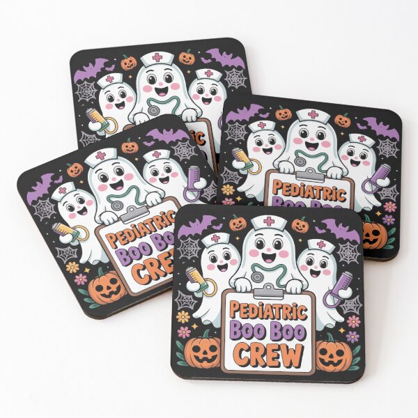 Item preview, Pediatric Nurse Boo Boo Crew Ghost Nurse Halloween Costume designed and sold by Dabbing Turtle Designs.