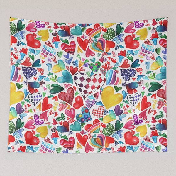 Item preview, Romantic Hearts pattern - Love is in the Air designed and sold by NPrintsDesign.