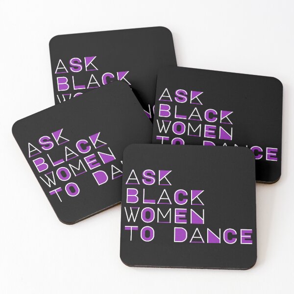 Item preview, Ask Black Women To Dance purple white designed and sold by LaurelCanDance.