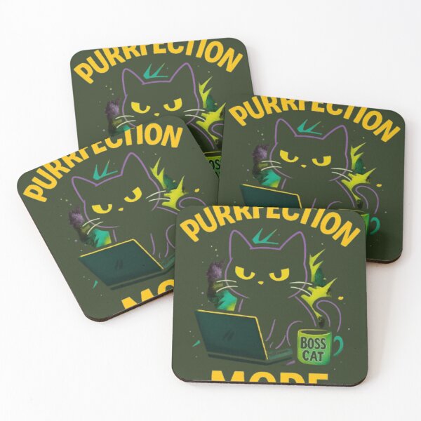 Item preview, Purrfection Mode – Boss Cat Graffiti Laptop Skin | Cool Urban Street Art Cat Design designed and sold by CityShop247.