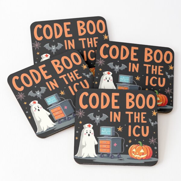 Item preview, Code Boo in the ICU – Funny Halloween Medical Ghost Design designed and sold by falconaro.