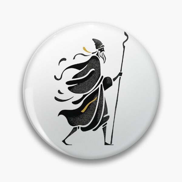 Item preview, Elegant Silhouette of a Fantasy Wizard Wanderer designed and sold by TheColorKey.