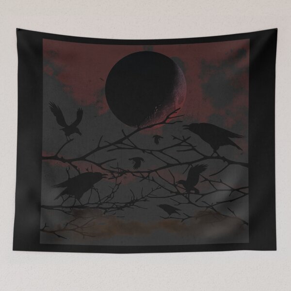 Item preview, Halloween Raven Moon designed and sold by Old Urban Farmhouse Design Studio.