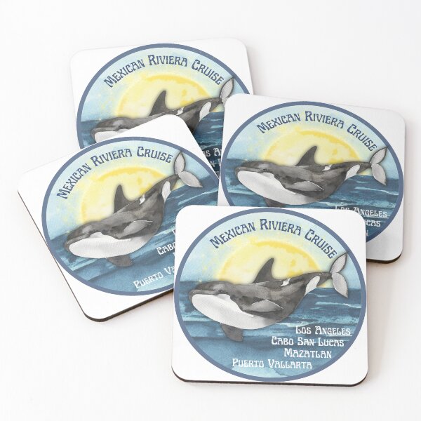 Item preview, Mexican Riviera Cruise with Orca Whale designed and sold by Seeshellspace Designs.