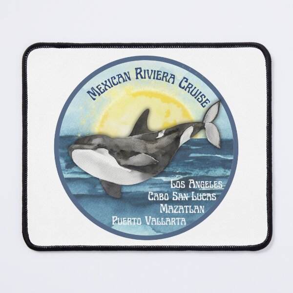 Item preview, Mexican Riviera Cruise with Orca Whale designed and sold by Seeshellspace Designs.