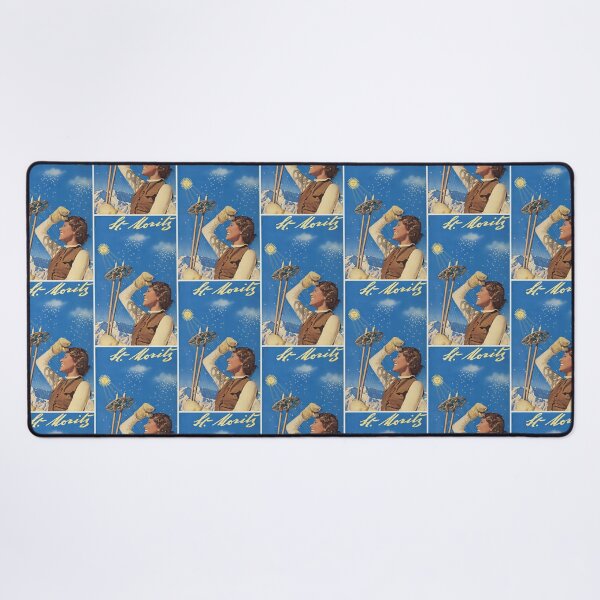 Item preview, Vintage St. Moritz Switzerland Travel Poster designed and sold by TeeARTHY.