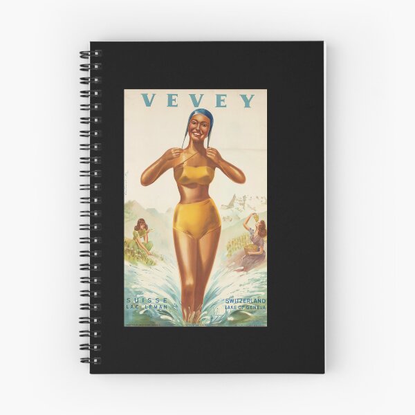 Item preview, Vintage Vevey Switzerland Travel Poster designed and sold by TeeARTHY.