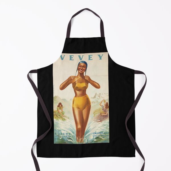 Item preview, Vintage Vevey Switzerland Travel Poster designed and sold by TeeARTHY.