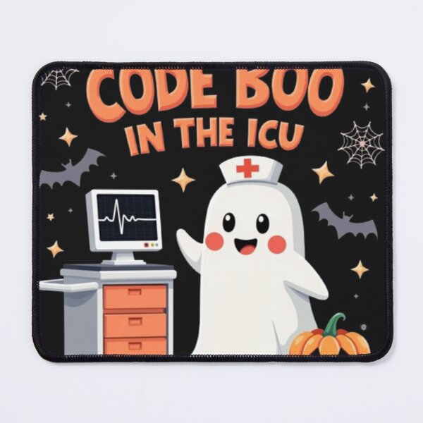 Item preview, Code Boo in the ICU – Funny Halloween Medical Ghost Design designed and sold by falconaro.