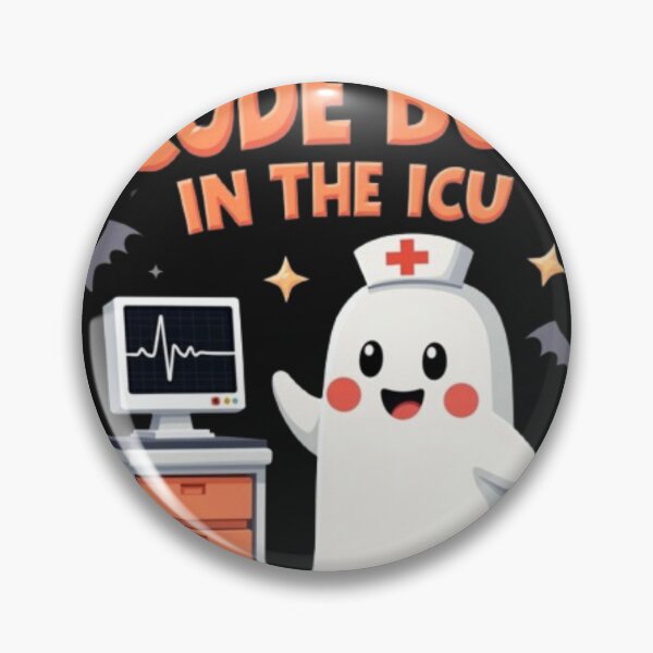 Artikelvorschau, Code Boo auf der Intensivstation – Lustiges Halloween-Design mit medizinischem Geist entworfen und verkauft von falconaro.
