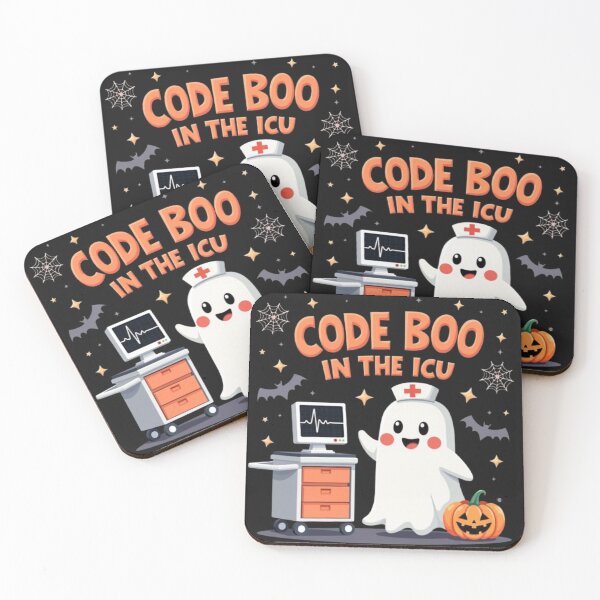Item preview, Code Boo in the ICU – Funny Halloween Medical Ghost Design designed and sold by falconaro.