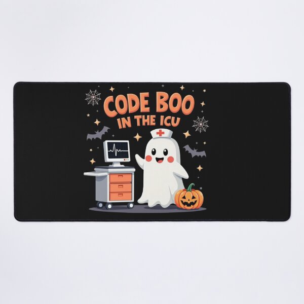 Item preview, Code Boo in the ICU – Funny Halloween Medical Ghost Design designed and sold by falconaro.