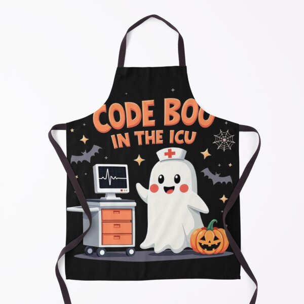 Item preview, Code Boo in the ICU – Funny Halloween Medical Ghost Design designed and sold by falconaro.