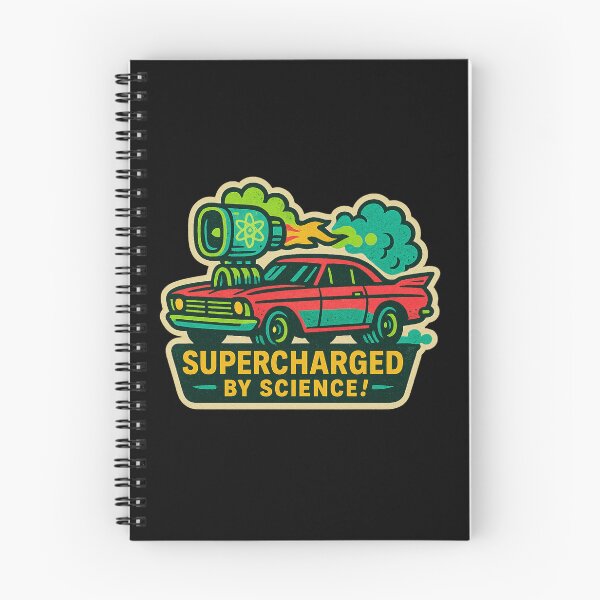Item preview, Retro Muscle Car Atomic Engine Sticker – Vintage Hot Rod Sci-Fi Comic Art, Funny Car Gift designed and sold by JacobKAurumhead.