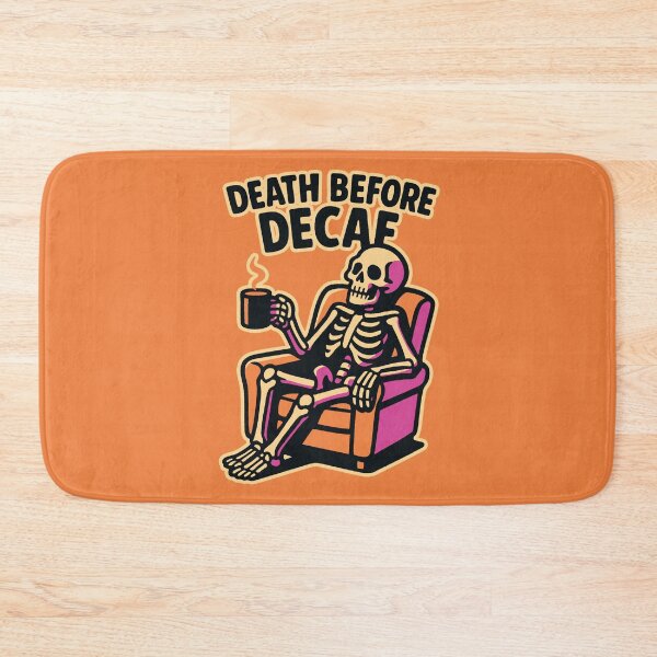 Item preview, Skeleton Coffee – Death Before Decaf designed and sold by Dazzlement.
