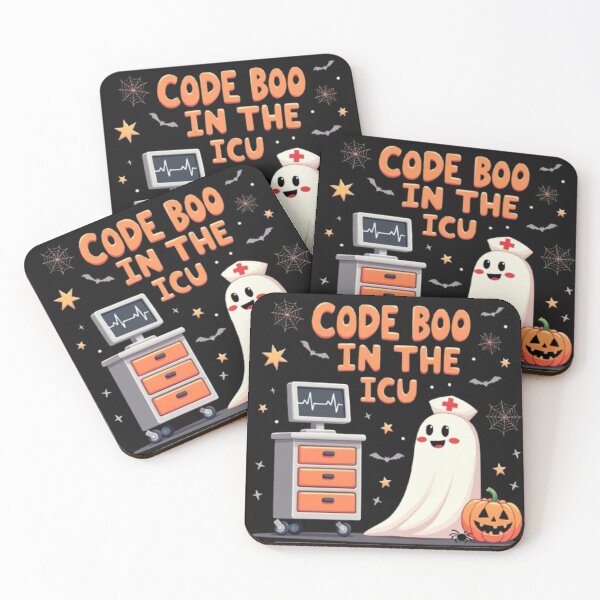 Item preview, Code Boo in the ICU – Funny Halloween Medical Ghost Design designed and sold by falconaro.