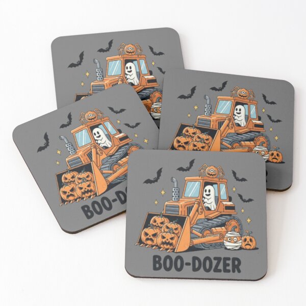 Item preview, Halloween dozer with ghost spiders and pumpkin designed and sold by szydelkowanika.