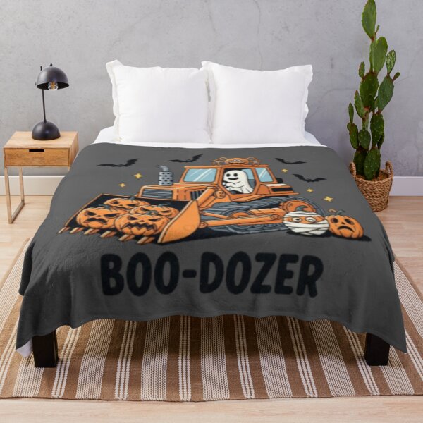 Item preview, Halloween dozer with ghost spiders and pumpkin designed and sold by szydelkowanika.