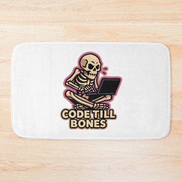 Item preview, Skeleton Coder – Code Till Bones designed and sold by Dazzlement.