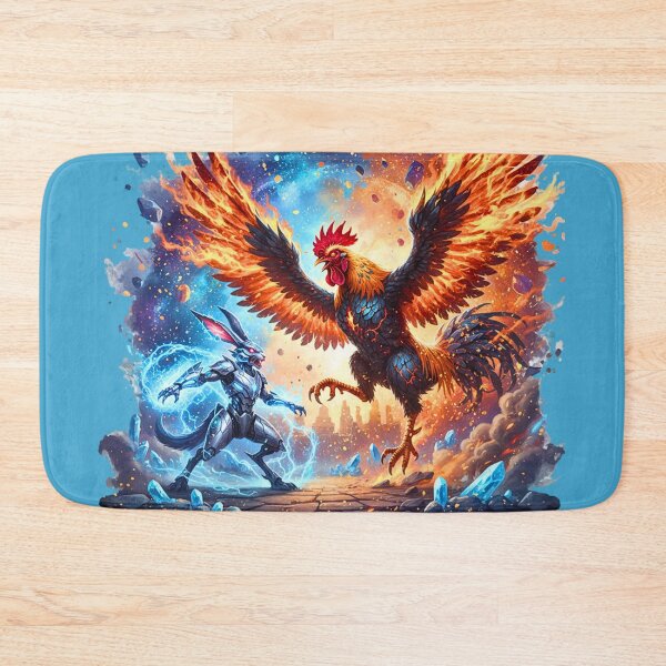 Item preview, Cybernetic Fury vs. Solar Fire | Mecha Rabbit vs. Inferno Rooster designed and sold by E-SarnEdge.