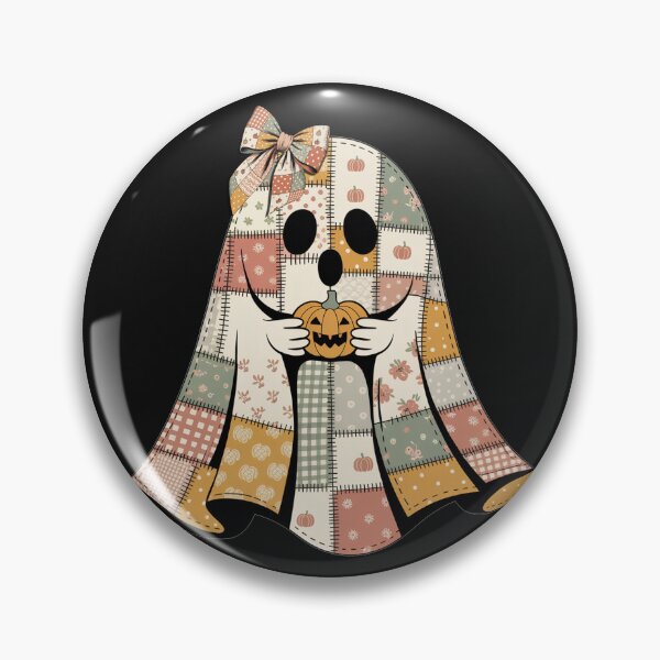 Item preview, Halloween Patchwork Ghost  designed and sold by Cute & Sassy Custom Gifting Boutiques.
