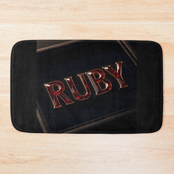 Item preview, Ruby — Faceted Gem Monogram designed and sold by VoidBloom Studio.