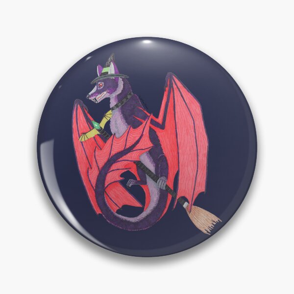 Item preview, Bat dragon dressed as a witch designed and sold by WolfRaven Creations.