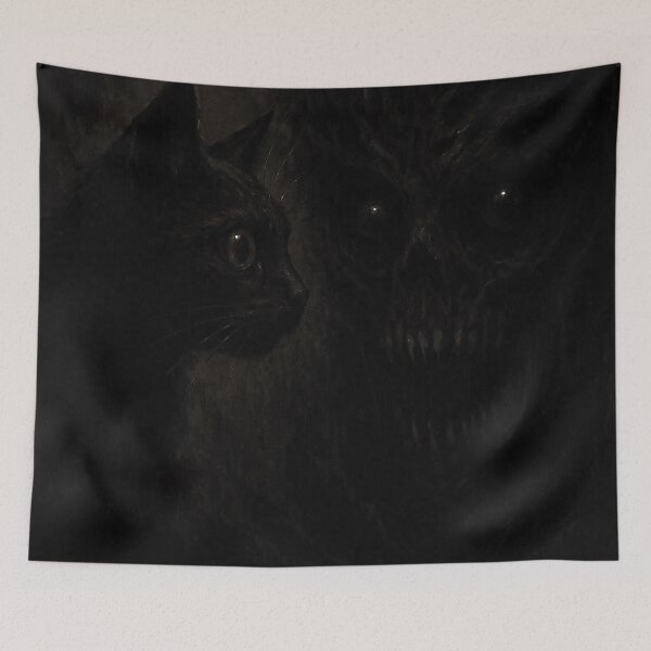 Item preview, Cat Stares into the Void, and the Void Stares Back! designed and sold by nikkolaus.