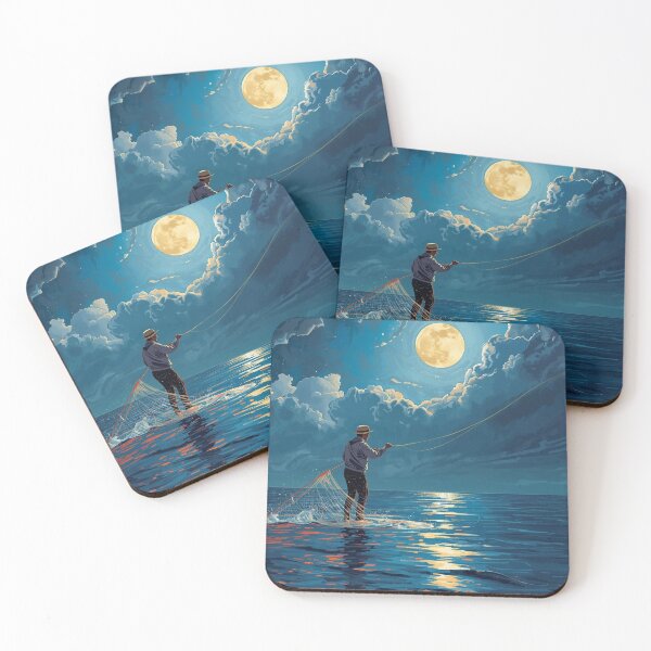 Item preview, Midnight Fisher under the Full Moon designed and sold by Mohamed  Ramadan.