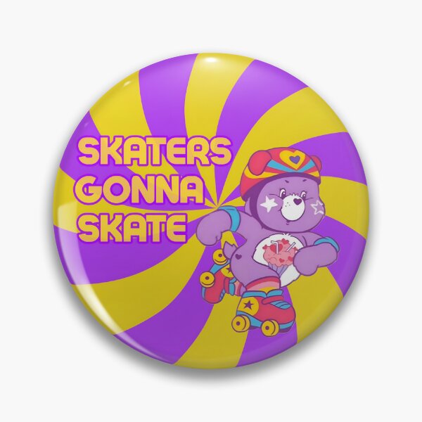 Item preview, Skaters Gonna Skate, Care Bear Style (circle version) designed and sold by ScarahVonMonster.