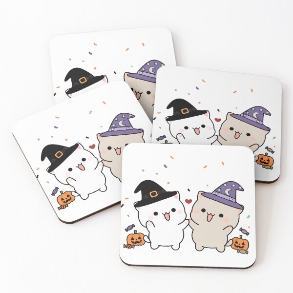 Item preview, bubu dudu in love Halloween Pumpkin candy hat  designed and sold by kristyglas-art.