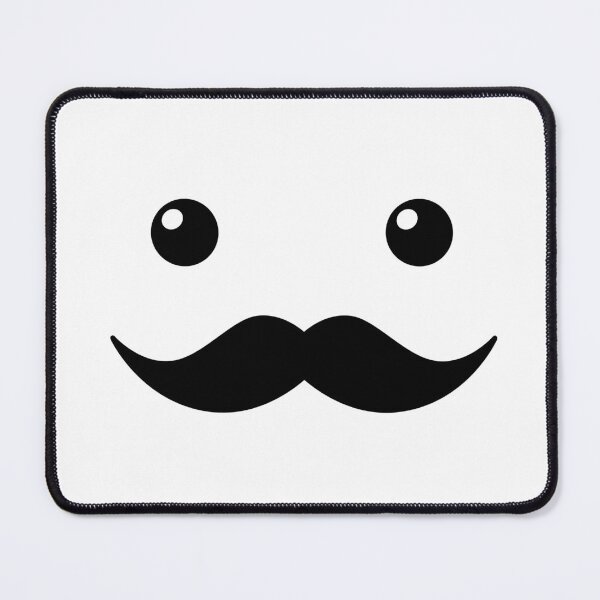 Item preview, Cute man face with sparkling eyes and mustache designed and sold by ArtimShop.