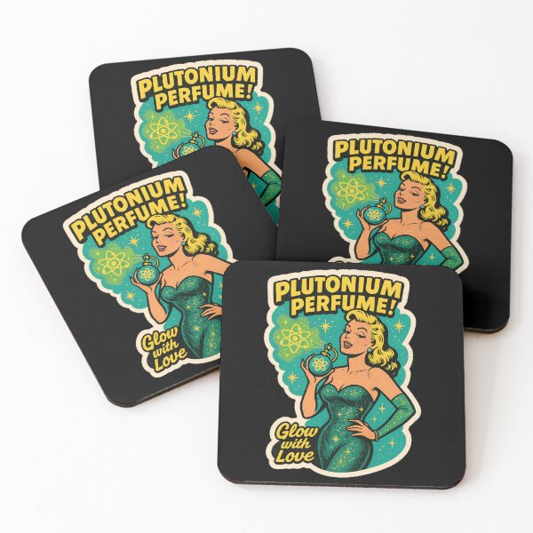 Item preview, Retro Pin-Up Perfume Sticker – Vintage Atomic Age Glamour Comic Art, Funny Perfume Parody Gift designed and sold by JacobKAurumhead.