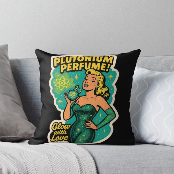 Item preview, Retro Pin-Up Perfume Sticker – Vintage Atomic Age Glamour Comic Art, Funny Perfume Parody Gift designed and sold by JacobKAurumhead.