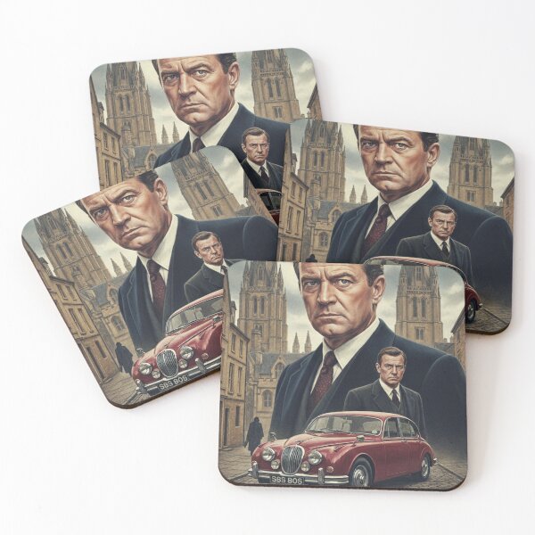 Item preview, Oxford Noir – Reimagined Inspector Morse Poster designed and sold by Art's Diner.