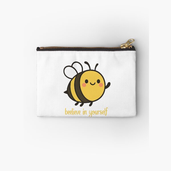 Item preview, Bee-lieve in Yourself – Cute Motivational Bee Design designed and sold by TheSparklySLP.