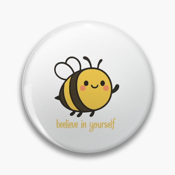 Item preview, Bee-lieve in Yourself – Cute Motivational Bee Design designed and sold by TheSparklySLP.