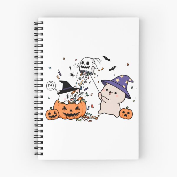 Item preview, bubu dudu in love Halloween Pumpkin candy hat  designed and sold by kristyglas-art.