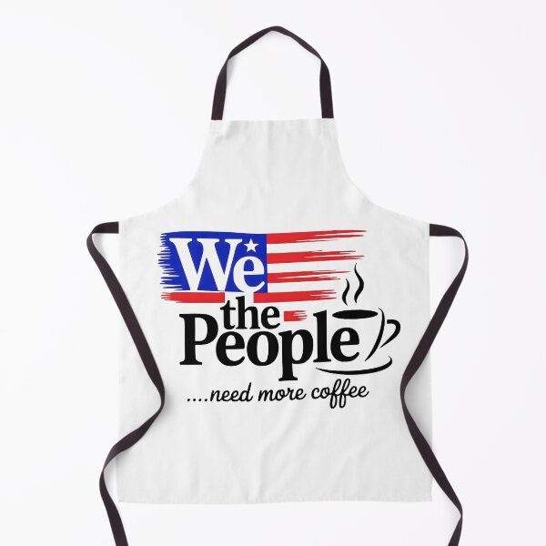 Item preview, We The People Need More Coffee - Funny Patriotic American Flag Design designed and sold by VueArts.