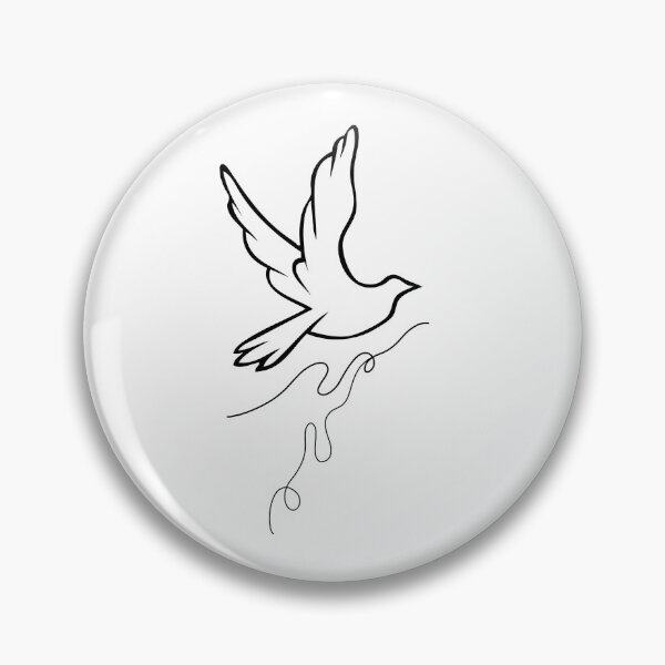 Item preview, Minimalist Create Dove Line Art designed and sold by okalharbi.